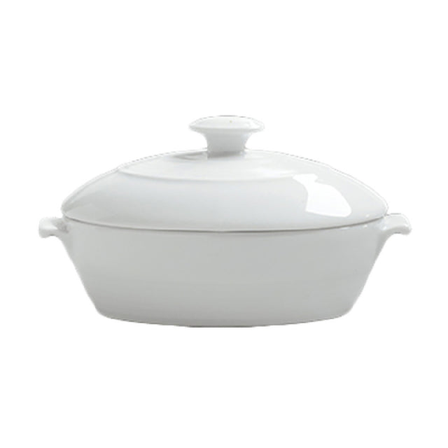 Steelite 6300P035 Medium Oval Bowl W/Lid 4.25 Oz 5.75" X 3.0" X 2.75"