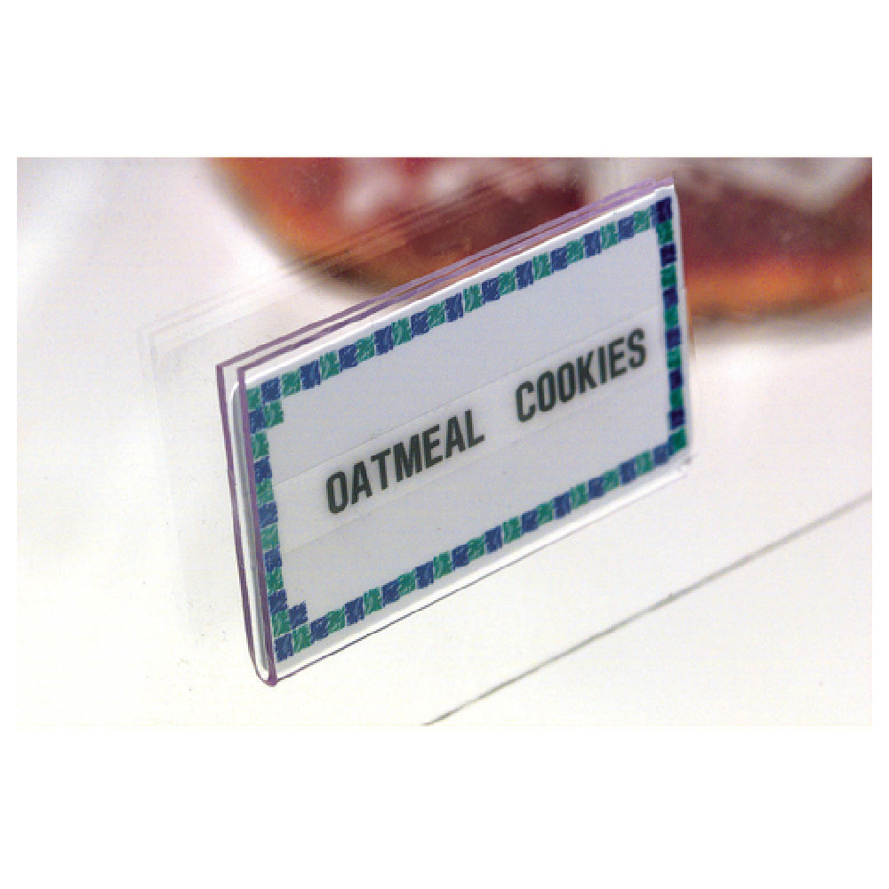 Hubert 43992 - Sign Holder, 4" X 2"H, Rectangular