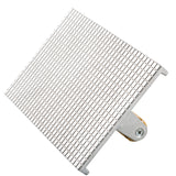 A cast aluminum square grater with a grid of raised, evenly spaced small rectangular grating holes, attached to a metal base with a screw. The grater is shown from an angled perspective on a white background.