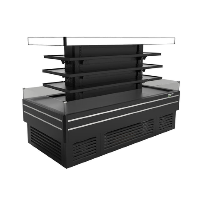 Turbo Air TIOM-48CSCB-N Island Display Self-Serve Refrigerated Merchandiser 47.9 Cu. Ft. Capacity