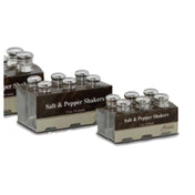 Alegacy Foodservice Products AL6150SP Cash & Carry Salt & Pepper Shaker 1 Oz. Paneled Glass Jar