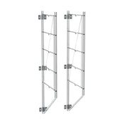 Metro 12WB5C Regular Erecta® Wall Mount 12"D X 30-13/16"H (1) To (5) Shelves Capacity (each Mount Consists Of (2) Shelf Supports & Mounting Brackets) (wall Bolts Or Screws Not Included)