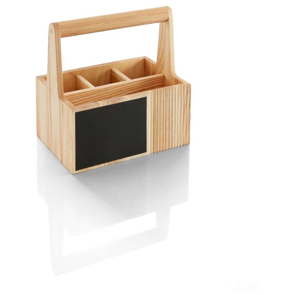 BauscherHepp 53.0175.0444 Cutlery Box With Handle 6.1" X 8.7" X 9.1"H Rectangle