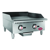 Hubert 35428 - Kratos® Gas Griddle, Thermostatic Controls, 24"W X 20-3/5"D Cooking Area