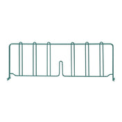 Quantum DIV24P Wire Shelf Divider 24"D X 8"H Green Epoxy Antimicrobial Finish