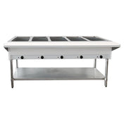 Omcan 46648 (FW-CN-0005-FH) Electric Open Well Steam Table 72"W X 30"D X 34"H