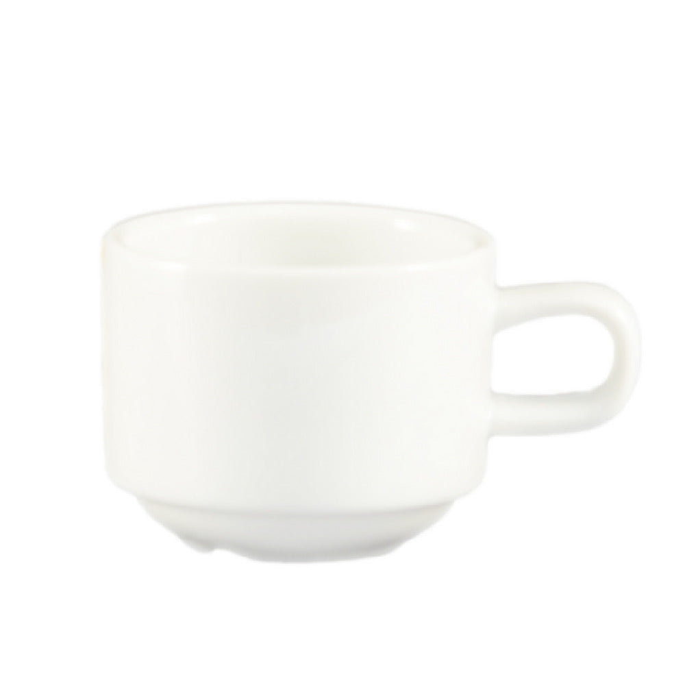 CAC China CLB-35 Clinton Demitasse Cup 3-1/2 Oz. 2-1/2" Dia. X 2"H
