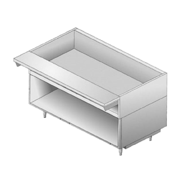 Delfield F17OS96 Equipment Stand 96" Long Open Base With Bottom Shelf