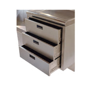 Advance Tabco SU-47 Add Stainless Steel Concealing Drawer Fronts To SU-46 Slides (1 Each Covers All Levels Of A Single Cabinet)