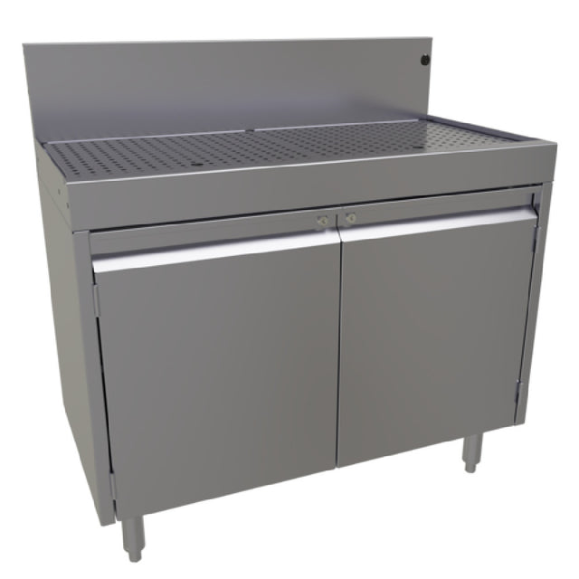 Glastender C-DBCB-30-LD CHOICE Underbar Drainboard Open Front Cabinet Base 30"W X 24"D