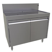 Glastender C-DBCB-48-LD CHOICE Underbar Drainboard Open Front Cabinet Base 48"W X 24"D