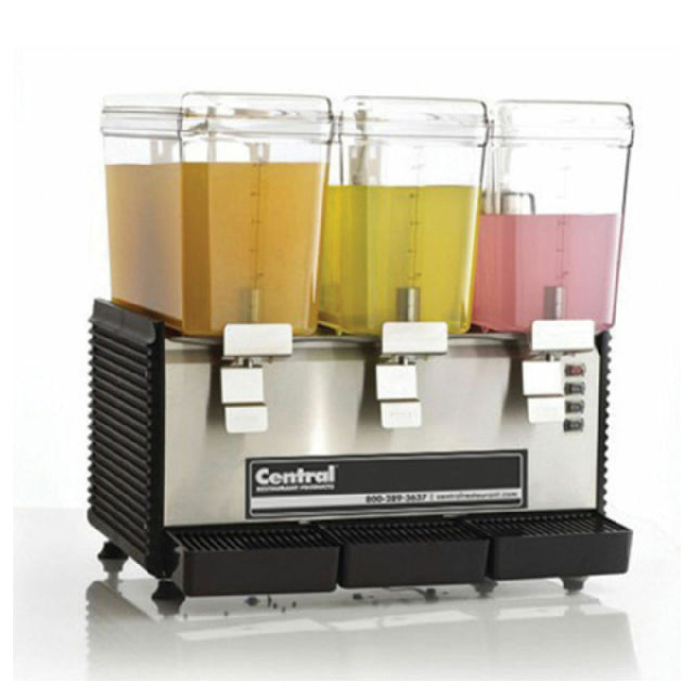 Hubert 69K-025 - Kratos® Cold Drink Dispenser, 3 Bowls, 24"W X 17"D X 24"H