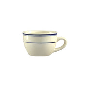 CAC China BLU-37 Blue Line Coffee Cup 7 Oz. 3-3/4" Dia. X 2-1/2"H