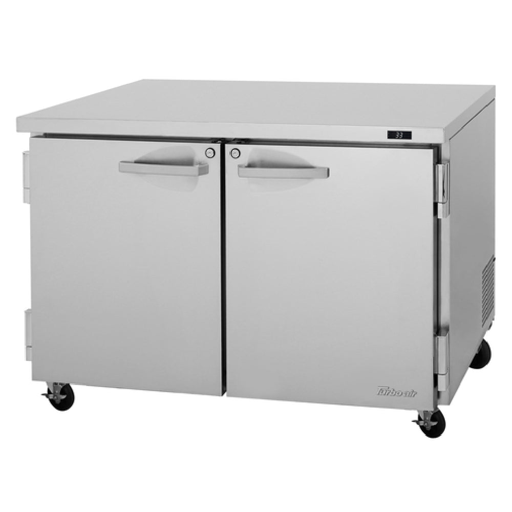Turbo Air PUR-48-N(-AL) PRO Series Undercounter Refrigerator Two-section 12.2 Cu. Ft. Capacity