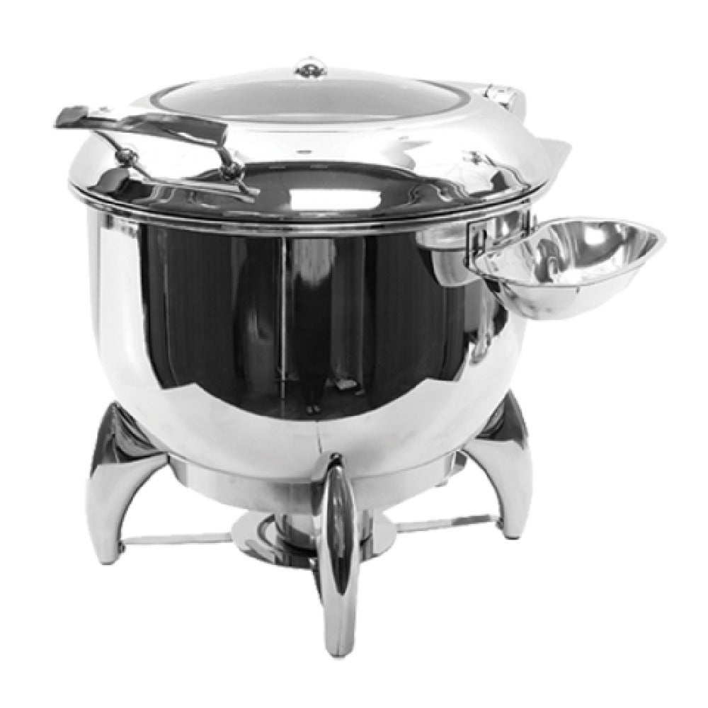 Tablecraft CW40178 Fuel Soup Chafer Dish With Stand 9 Qt. (12 Qt. Filled Capacity)