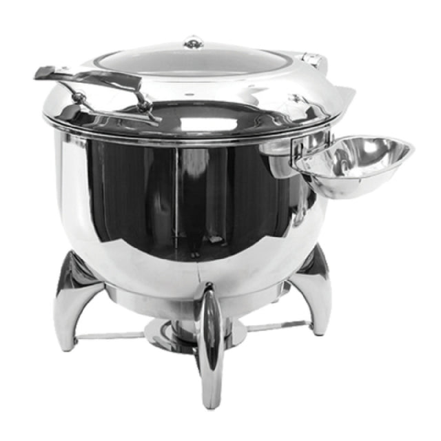 Tablecraft CW40178 Fuel Soup Chafer Dish With Stand 9 Qt. (12 Qt. Filled Capacity)