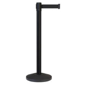 JMC Furniture BRBS BLACK STANCHION Stanchion Post 36"H With 78" Retractable Black Belt