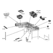 Advance Tabco DTA-70 Install Booster Heater Brackets (brackets By Others) (specify Booster Heater Model)