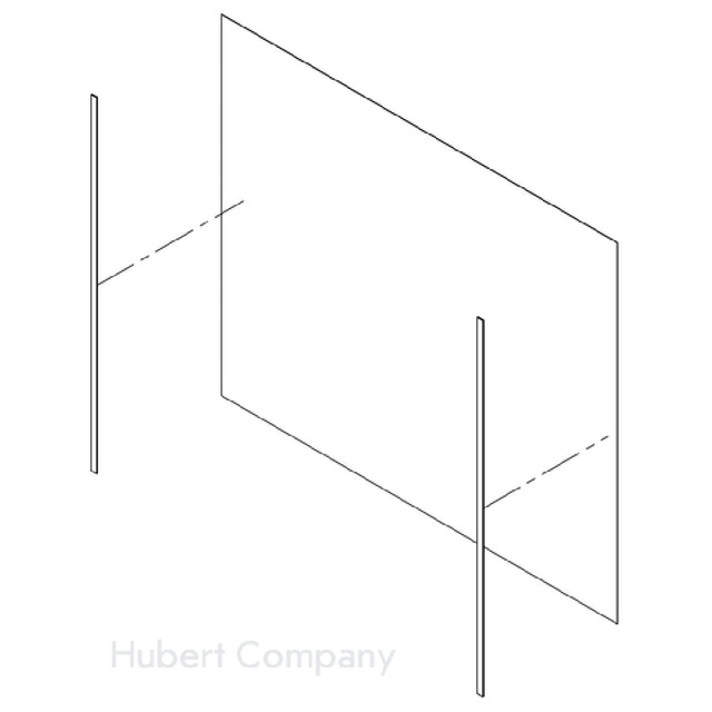 Hubert 42871 - Shield, 36"L X 30"H, Rectangular