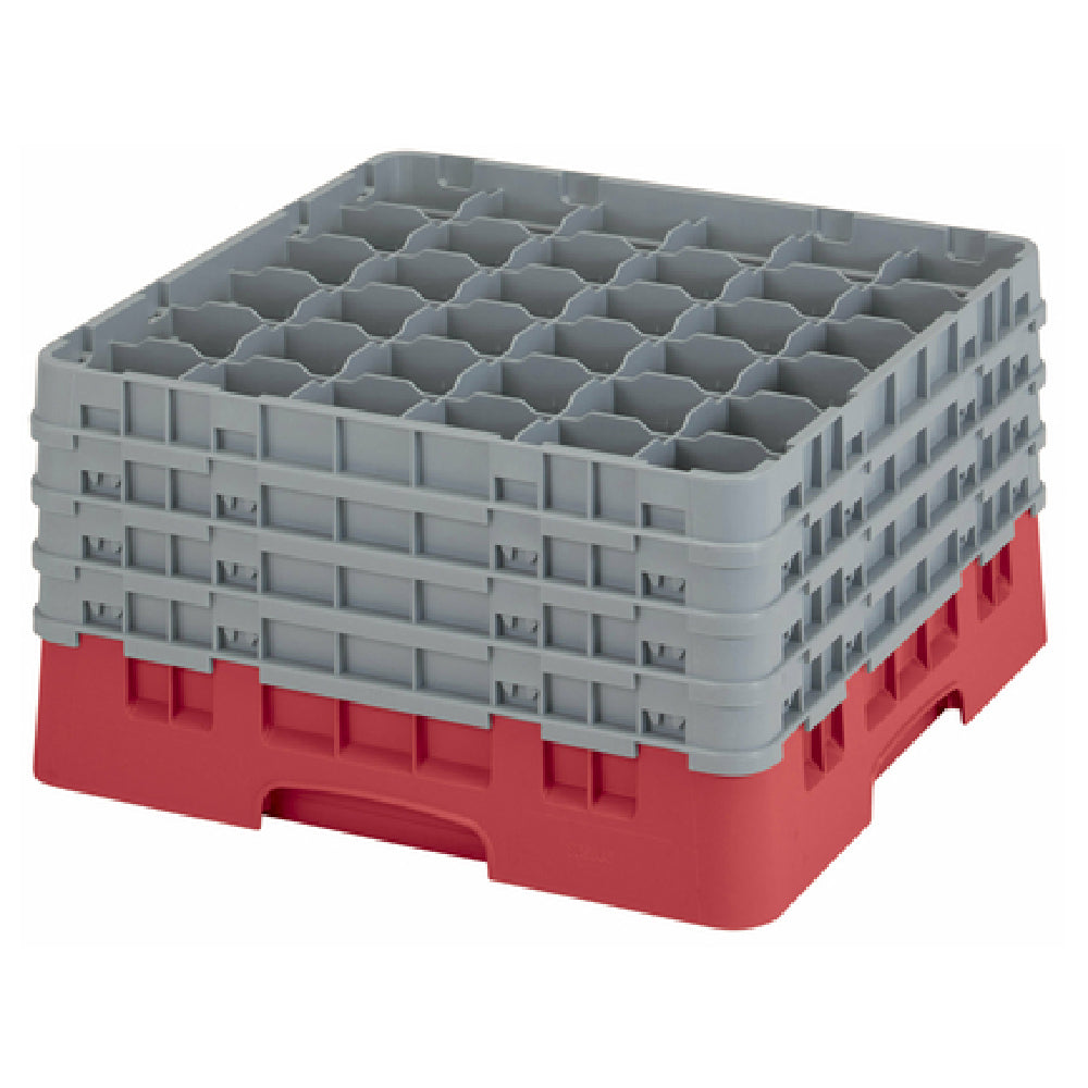 Cambro 36S900163 Camrack® Glass Rack With (4) Soft Gray Extenders Full Size