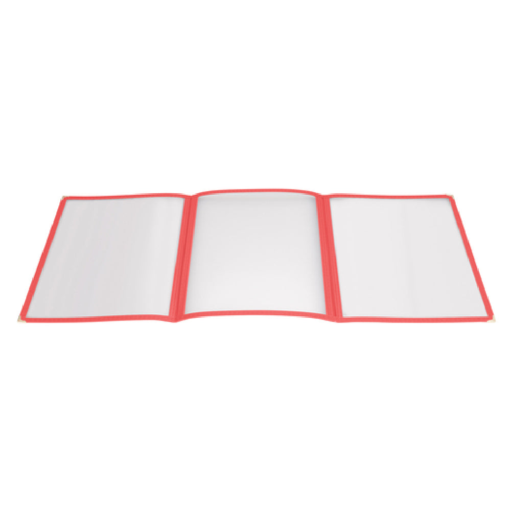 Winco PMCT-9R Menu Cover Triple Fold Overall 9-1/2" X 12-1/8"