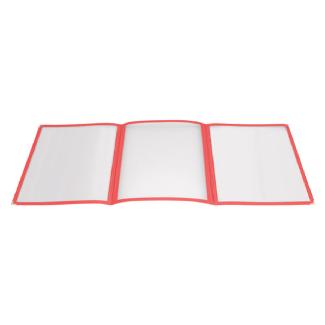 Winco PMCT-9R Menu Cover Triple Fold Overall 9-1/2" X 12-1/8"
