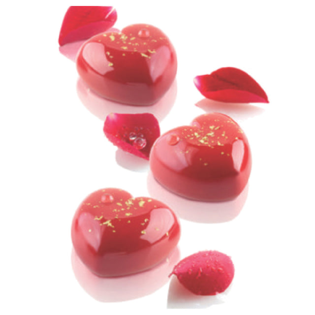JB Prince M513 E Cupido Candy Mold 12" X 7" Overall Makes (15) 1-3/4" Rounded Hearts