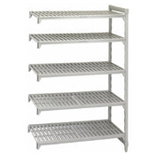 Cambro CPA183064V5480 Camshelving® Premium Add-On Unit 18"W X 30"L X 64"H 5-tier