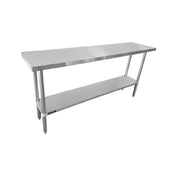 Sapphire Manufacturing SMTE16-2460S Worktable 60"W X 24"D X 35"H 16/304 Stainless Steel Top