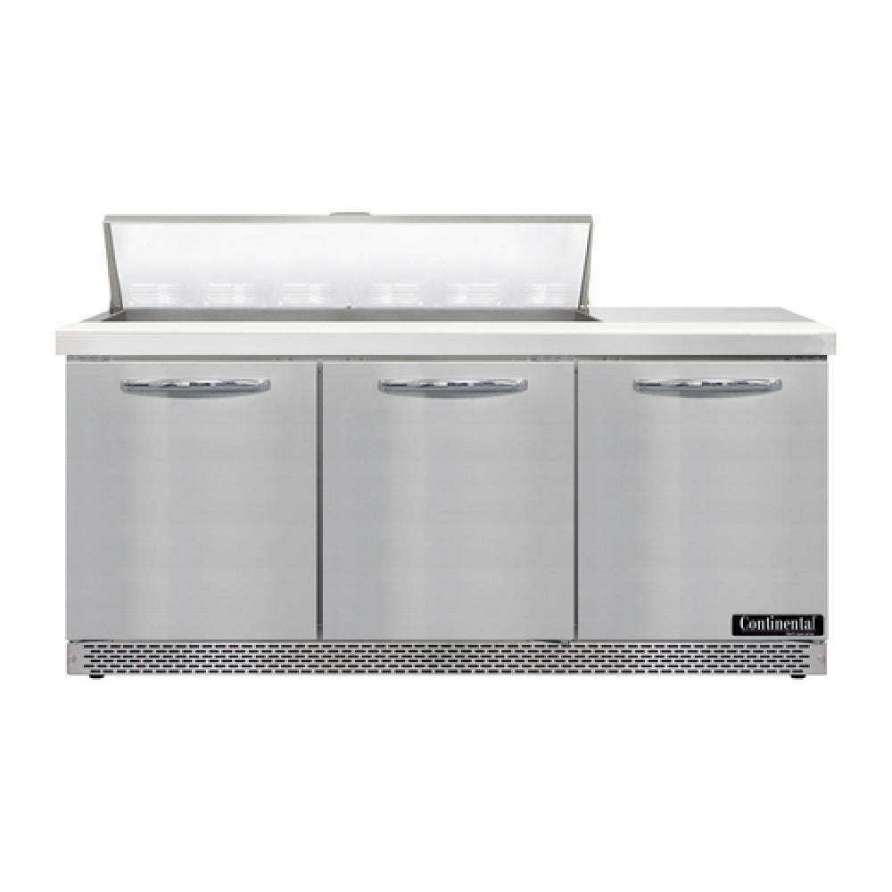 Continental Refrigerator D72N12-FB Designer Line Sandwich Unit Front Breather