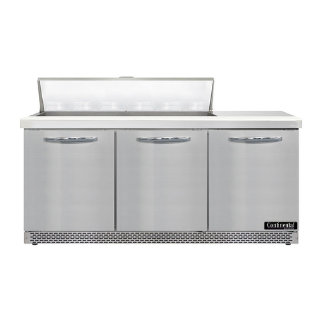 Continental Refrigerator D72N12-FB Designer Line Sandwich Unit Front Breather