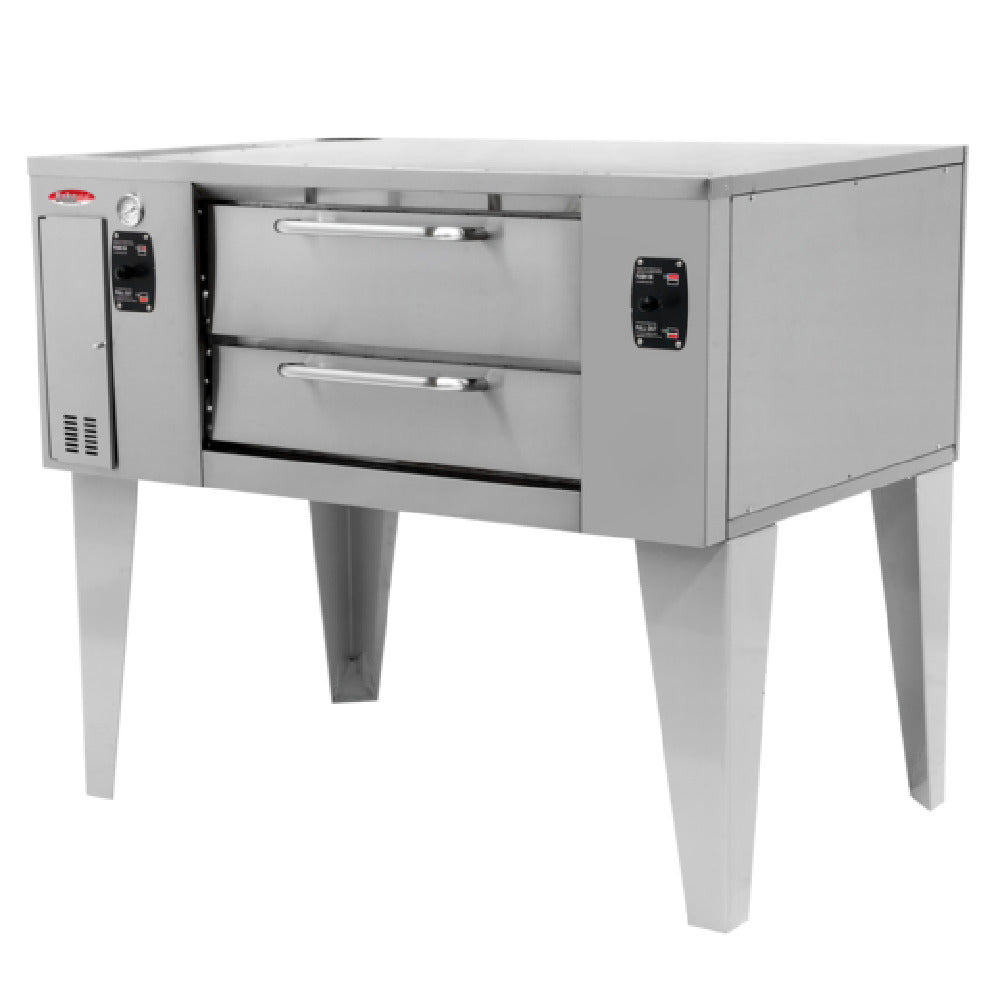 BakeMax BMBPD915 Pizza Stone Hearth Deck Oven Natural Or LP Gas 55"W X 48"D X 62"H