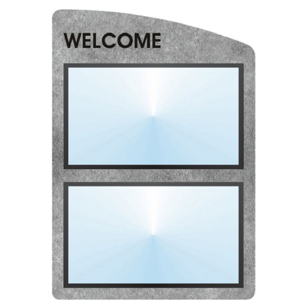 Hubert 83492 - Menu Board, 2-pocket, Wall-mount