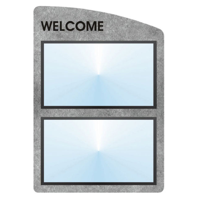 Hubert 83492 - Menu Board, 2-pocket, Wall-mount