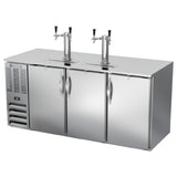 Beverage Air DD72HC-S - Draft Beer Cooler, 72"W X 30-3/8"D X 49-5/16"H, 23.643 Cu. Ft.