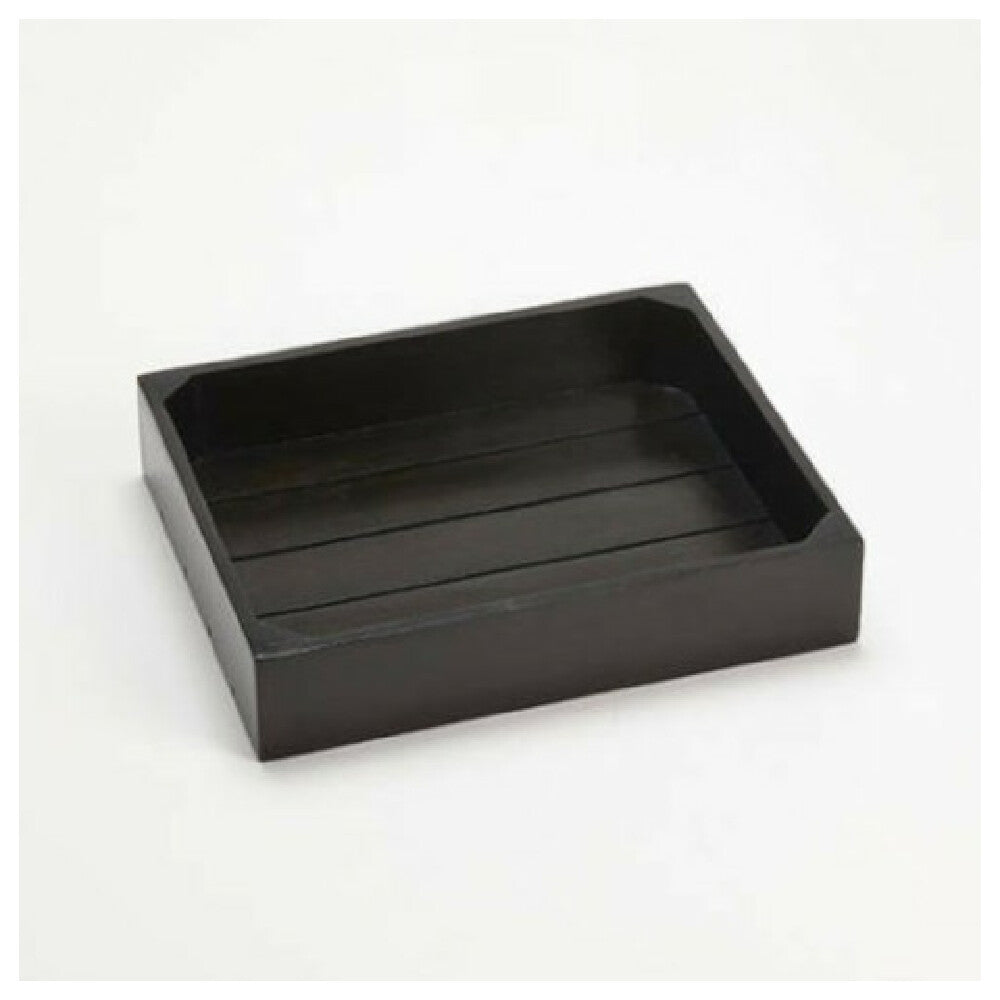 AllPoints 31238 Espresso Wooden Crate Half Size