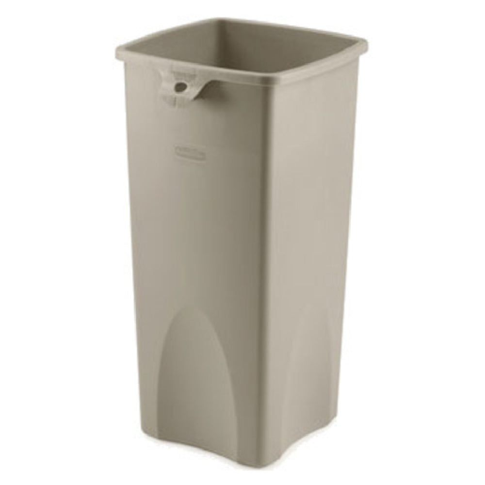 Rubbermaid FG356988BEIG Untouchable® Container Square 23 Gallon