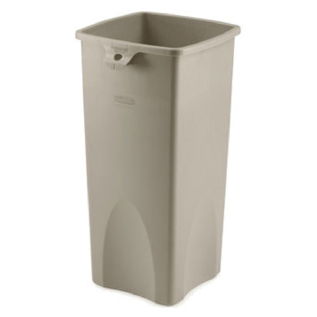 Rubbermaid FG356988BEIG Untouchable® Container Square 23 Gallon