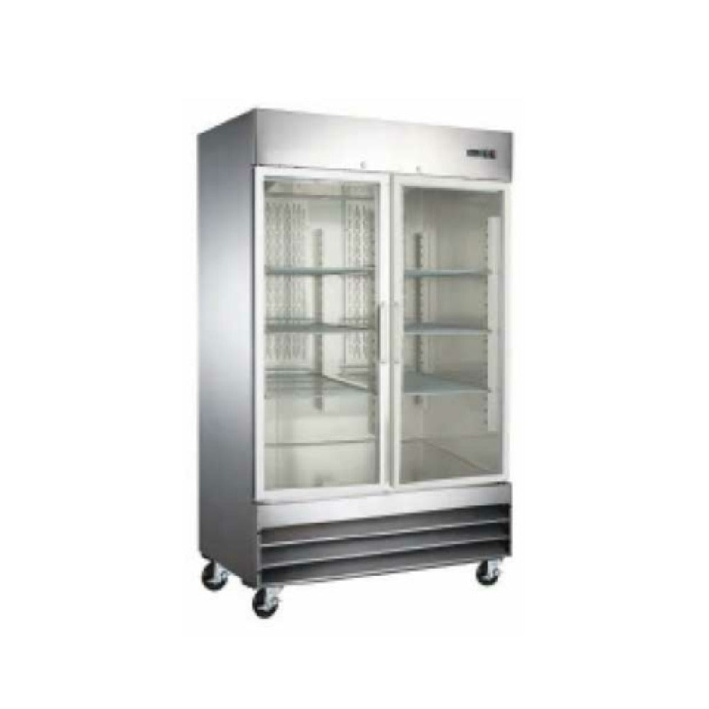Admiral Craft USRF-2D-G U-STAR Refrigerator Reach-in 2-section Glass Door
