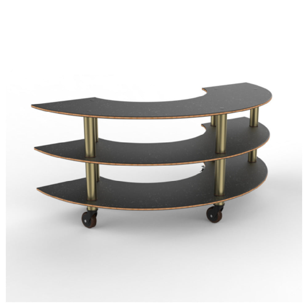 Steelite MGCMSX01MBXH - Modular Creative Curved Unit Marble Brushed Brass H, 81.5" X 41.0" X 35.0"