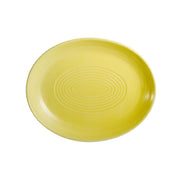 CAC China TG-14C-SFL Tango Platter 12-3/4"L X 10-1/4"W X 1-1/2"H Oval