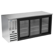 Beverage Air BB72HC-F-GS-S - Refrigerated Food Rated Back Bar Storage Cabinet, Three-section