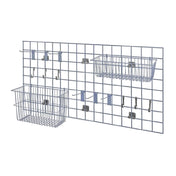 Quantum SGK-2448-1GY Store Grid Light-Duty Kit Includes: (1) 48"W 24"H Grid Panel