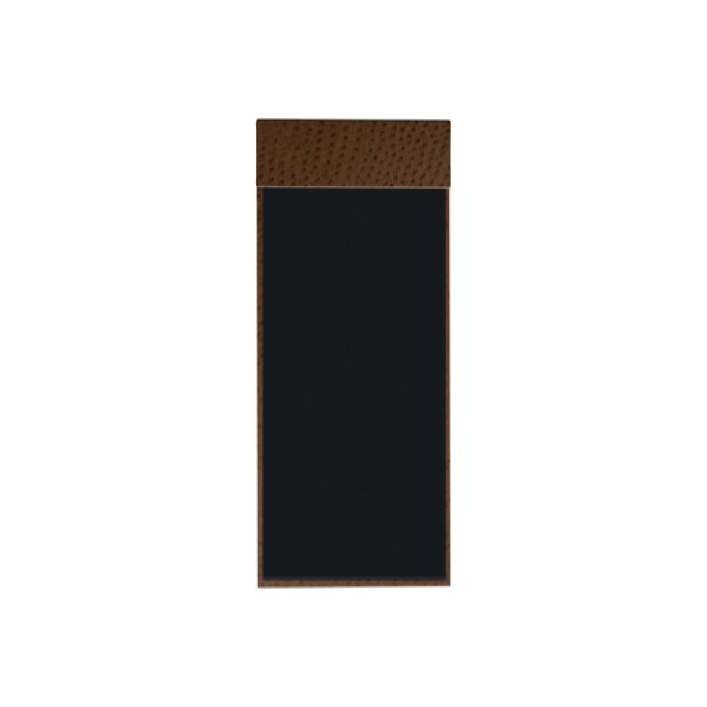 Risch MMB-CH 4.25X11 Chesterfield Hardback Ostrich Texture Faux-leather Magnetic Menu Board (specify Color)