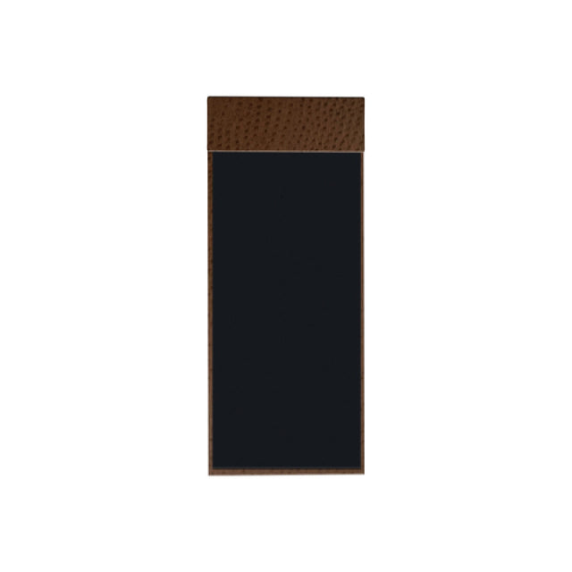 Risch MMB-CH 4.25X11 Chesterfield Hardback Ostrich Texture Faux-leather Magnetic Menu Board (specify Color)
