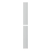 OlympicJ74TSPC-4PK Split Post 74" Stationary Chrome Finish (4 Per Pack)