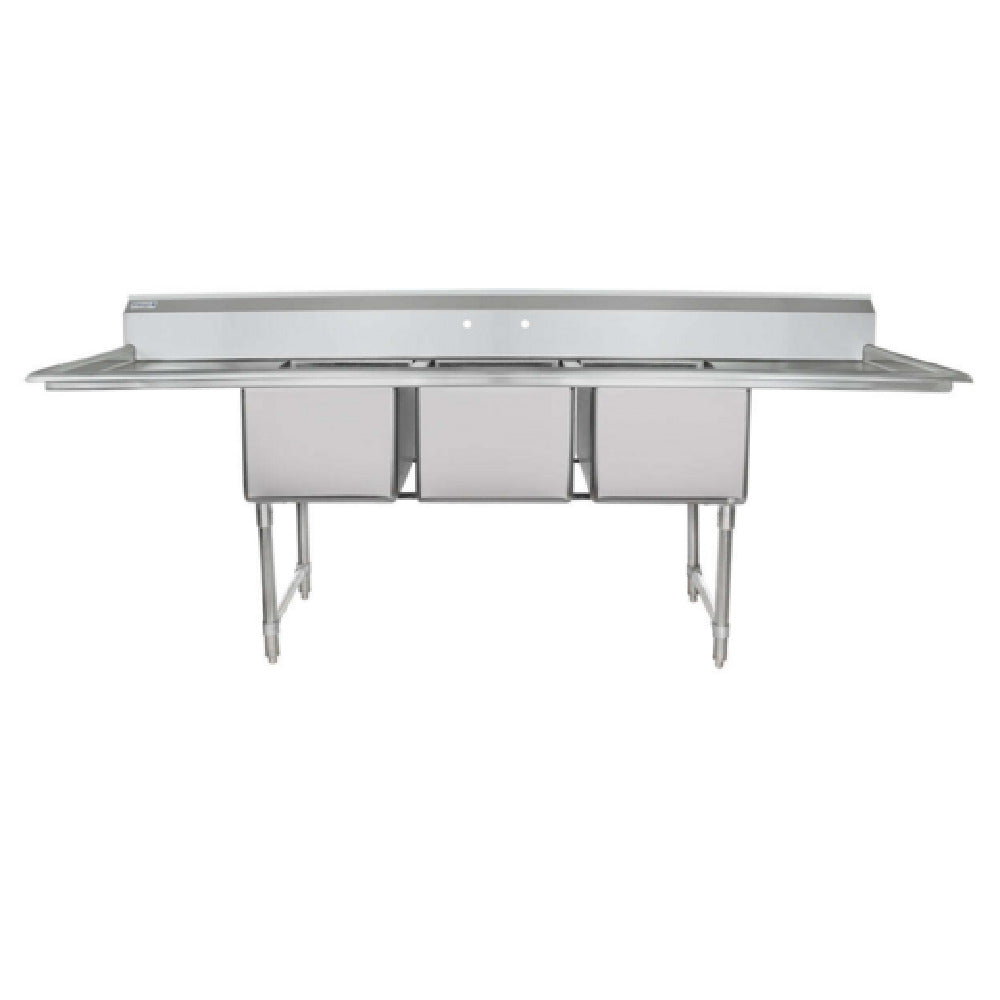 Empura EHD31824LR24 - Sink, 106"W X 29.5"D X 44.25"H, (3) Compartment