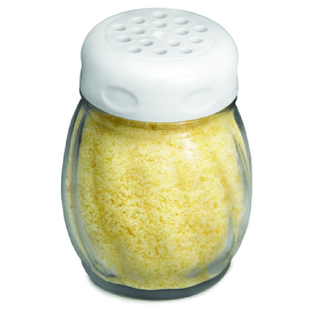 Tablecraft 260WH Cheese Shaker Perforated Swirl Design