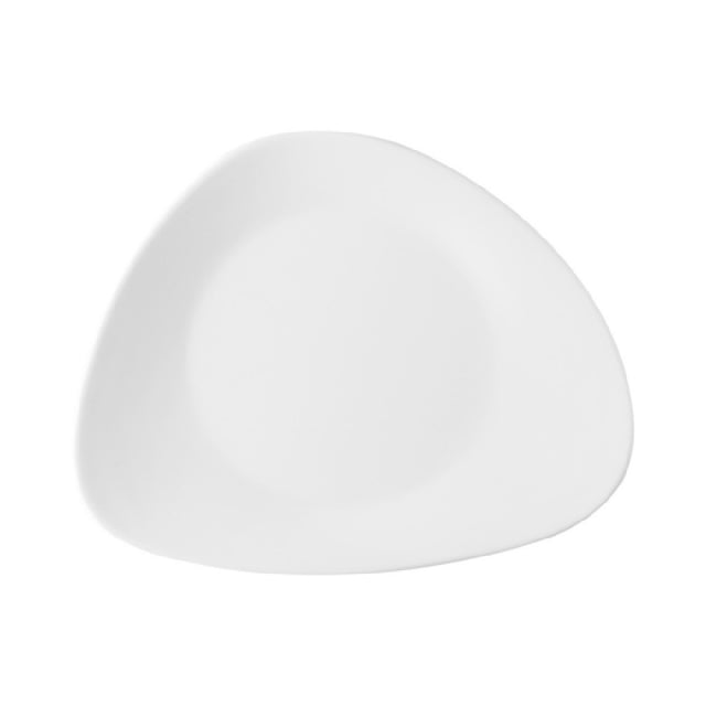 CAC China XKDA-R8T-W Korda Plate 8"W X 6-1/2"D X 3/4"H Round In Triangular
