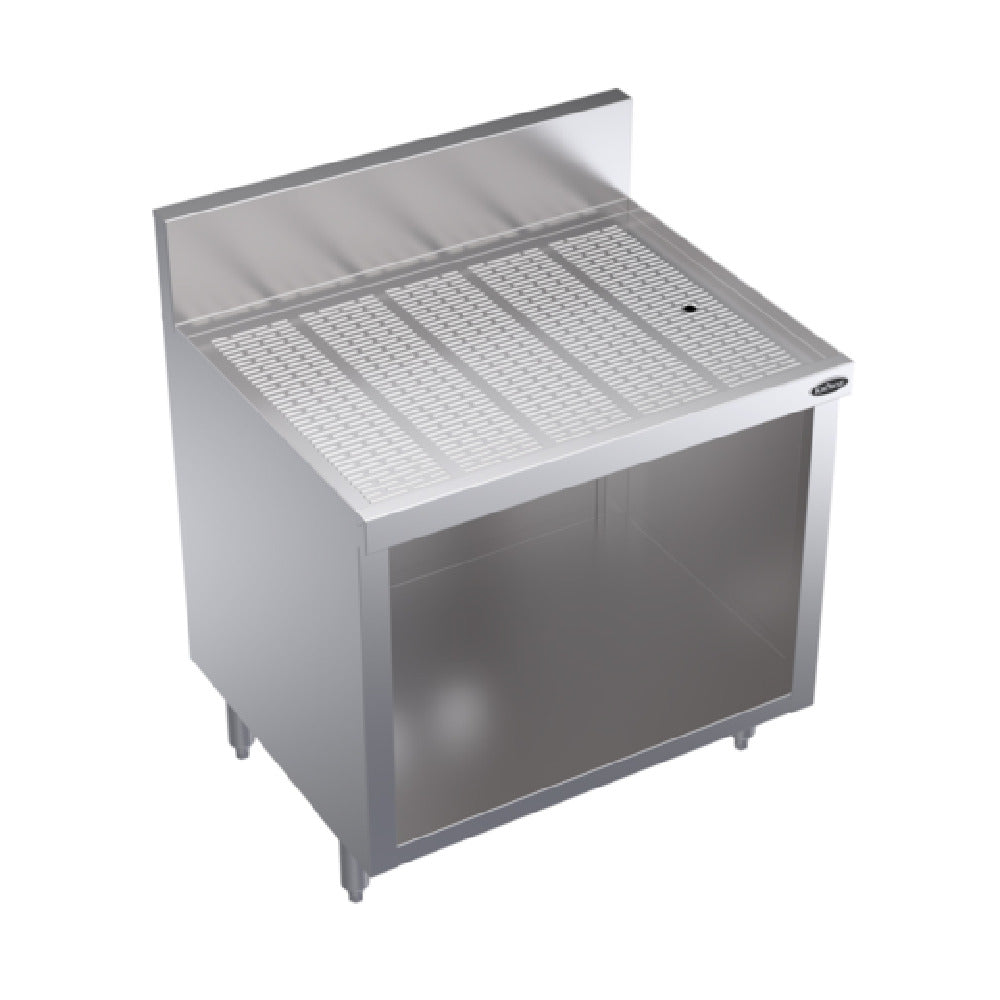 Krowne KR24-S30 Royal Series Underbar Drainboard With Open Cabinet Base 30"W X 24"D